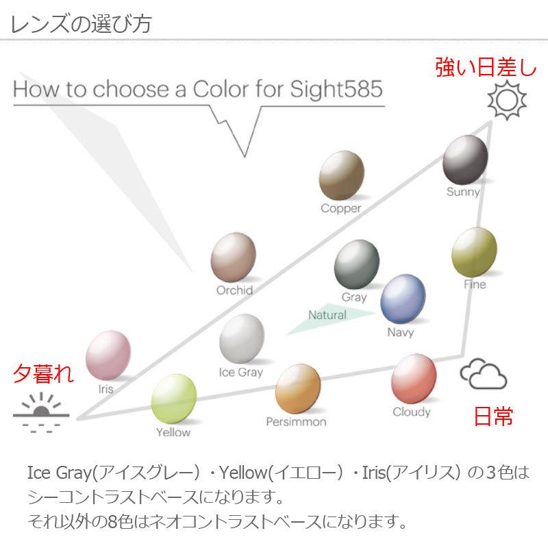 Kodak Sight585　ハイコントラストサングラス　RayBan　レイバン　RX5408D 2000　57サイズ　防眩　まぶしさ対策 　サイト585　 NeoContrast/SeeContrastの画像