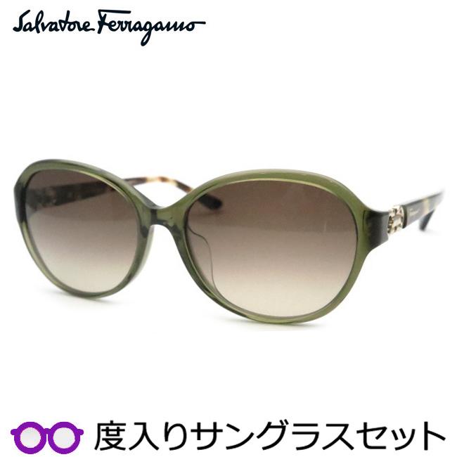 FERRAGAMO フェラガモ度入りサングラスセット SF804SA 323 度付き 