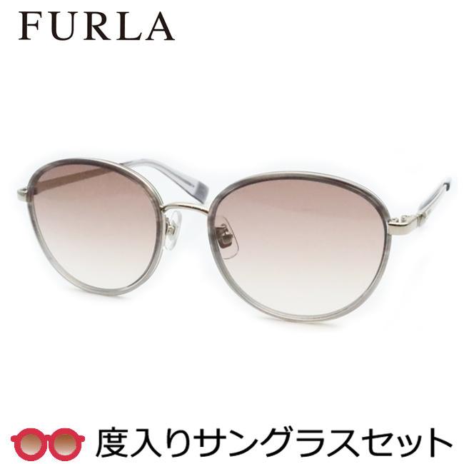 FURLA フルラ度入りサングラスセット SFU750J 2A8L グレー