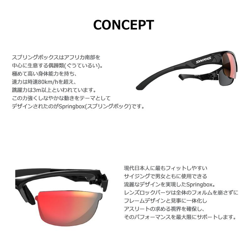 SPRINGBOK 【SWANS】スワンズ度入りサングラスセット SPB-0151 MEBL