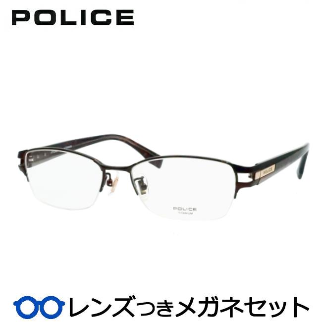 POLICE（ポリス） ポリスメガネセット VPLU97J 0K05 シャイニーダーク