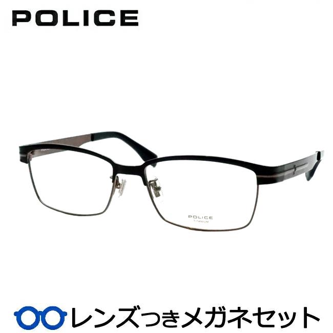 POLICE（ポリス） ポリスメガネセット VPLU98J 0568 ブラック