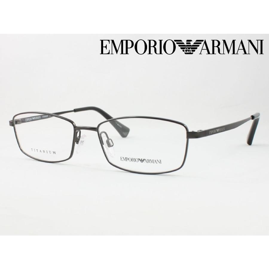 EMPORIO ARMANI エンポリオ アルマーニ メガネフレーム EA1045TD-3126 度付き対応 近視 遠視 老眼 遠近両用 日本正規品 フルリム｜meganezamurai