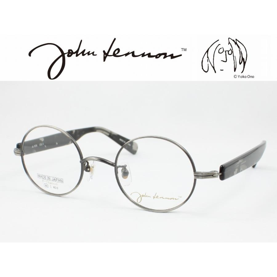 独特な店 John Lennon ジョンレノン 日本製メガネフレーム JL-1078-3 丸メガネ ラウンド 極太テンプル 度付き対応 近視 遠視  老眼 遠近両用