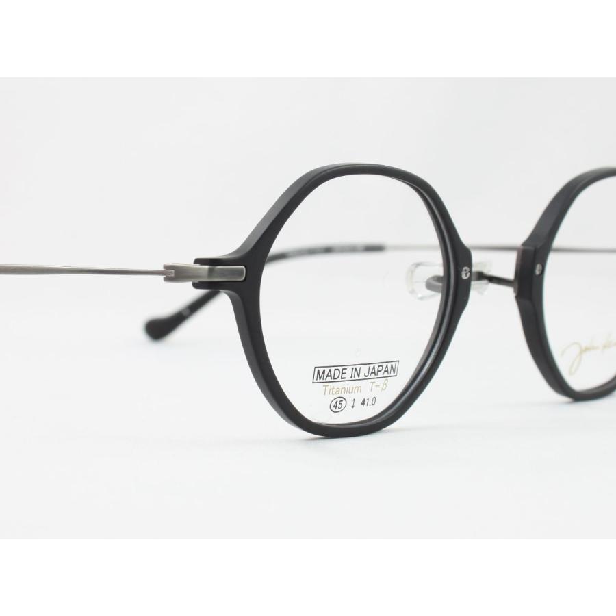 John Lennon ジョンレノン 日本製メガネフレーム JL-6019-1 丸メガネ 一山 いちやま 度付き対応 近視 遠視 老眼 遠近両用  セルフレーム 六角形 ヘキサゴン
