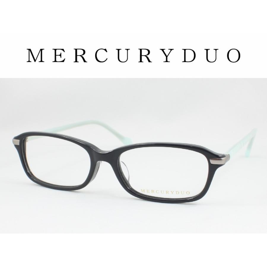 MERCURYDUO マーキュリーデュオ メガネフレーム MDF-8021-4 度付き対応 近視 遠視 老眼 遠近両用 セルフレーム 黒ぶち｜meganezamurai