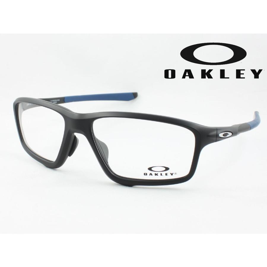 遠近も0円 限定価格セール お買い得モデル OAKLEY オークリー OX8080-0858 クロスリンクゼロ 薄型非球面度付きレンズセット BLACK SATIN メガネフレーム