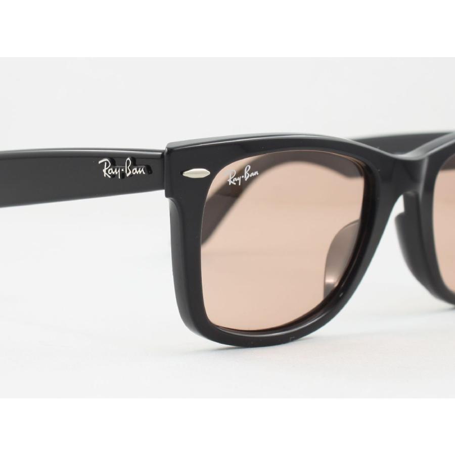 Ray-Ban レイバン サングラス RB2140F-601/4B 52サイズ WAYFARER ウェイファーラー ブラック ライトオレンジ ライトカラー 6014B｜meganezamurai｜04