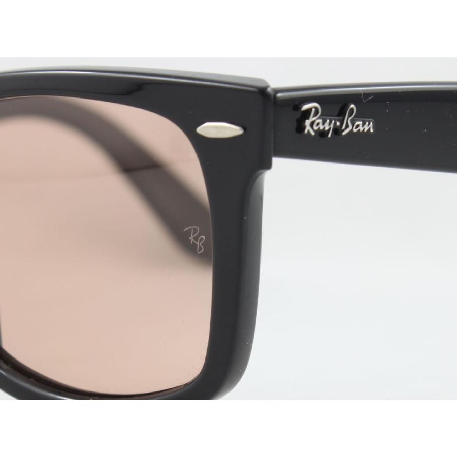 Ray-Ban レイバン サングラス RB2140F-601/4B 52サイズ WAYFARER ウェイファーラー ブラック ライトオレンジ ライトカラー 6014B｜meganezamurai｜07