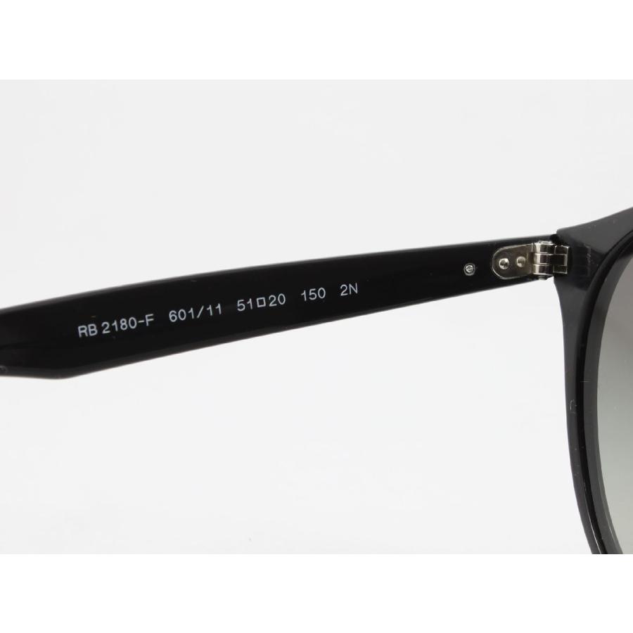 Ray-Ban レイバン サングラス RB2180F-601/11 ブラック グレーグラデーション ボストン ラウンド 丸メガネ アジアンフィット  60111