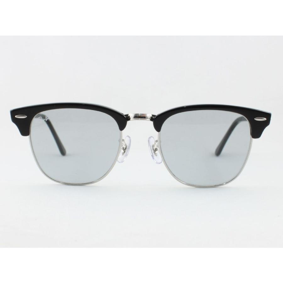 Ray-Ban レイバン RB3016-1354/R5 サングラス CLUBMASTER クラブマスター ブラック シルバー ライトグレー サーモント ブロー 1354R5 51-21｜meganezamurai｜02