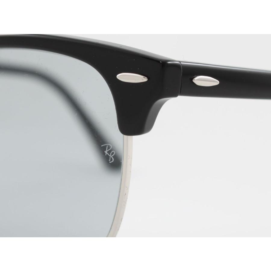 Ray-Ban レイバン RB3016-1354/R5 サングラス CLUBMASTER クラブマスター ブラック シルバー ライトグレー サーモント ブロー 1354R5 51-21｜meganezamurai｜05