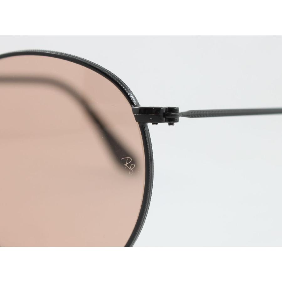 Ray-Ban レイバン RB3447-002/4B サングラス ROUND METAL ラウンドメタル ブラック ライトブラウン ピンク ラウンド  丸メガネ 0024B