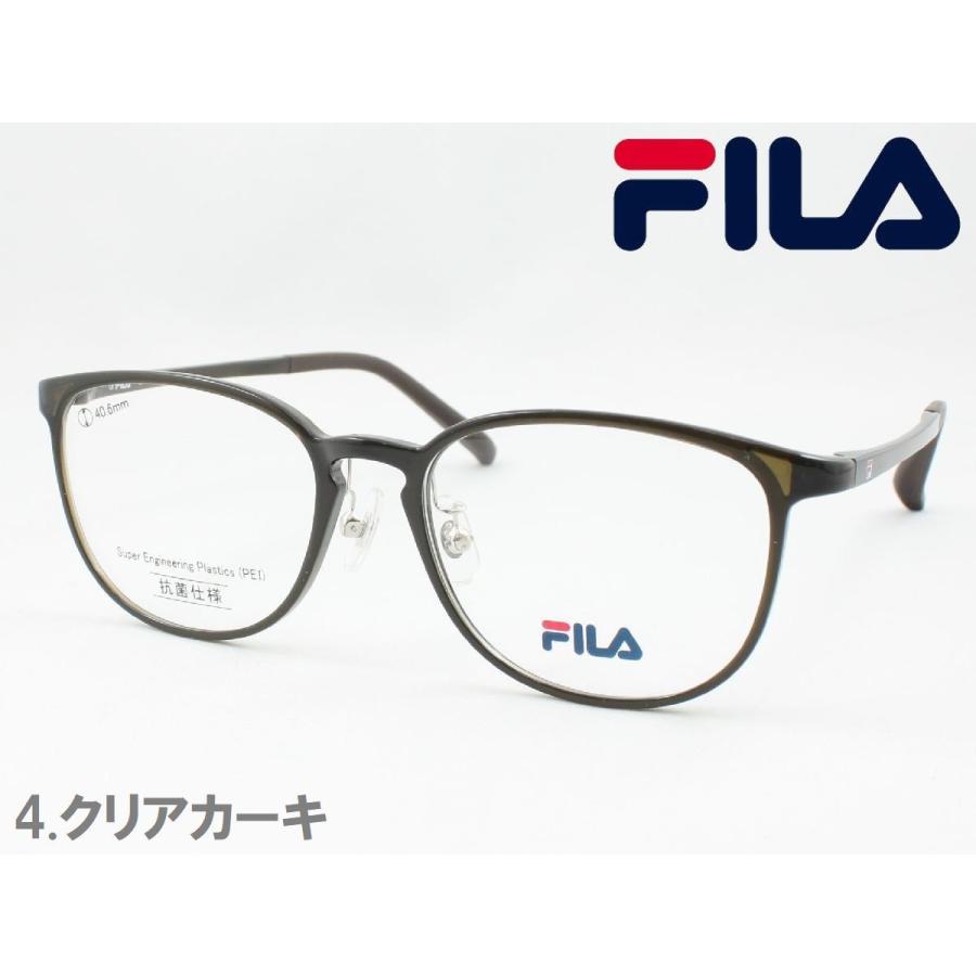 FILA フィラ 軽量メガネ 薄型非球面レンズセット SF1003KK 度付き対応 近視 遠視 老眼鏡 遠近両用 メンズ レディース クラシカル ウエリントン 抗菌仕様｜meganezamurai｜05