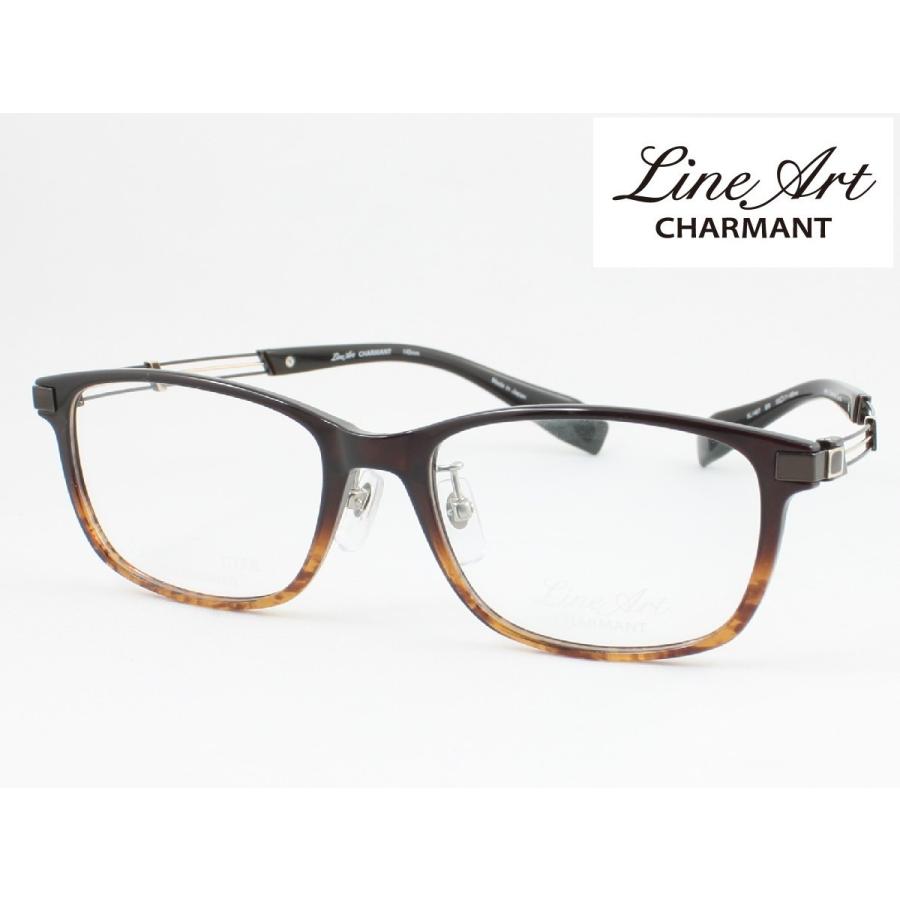 ラインアート シャルマン XL1497-BR 53サイズ Tenor テノール メガネ 