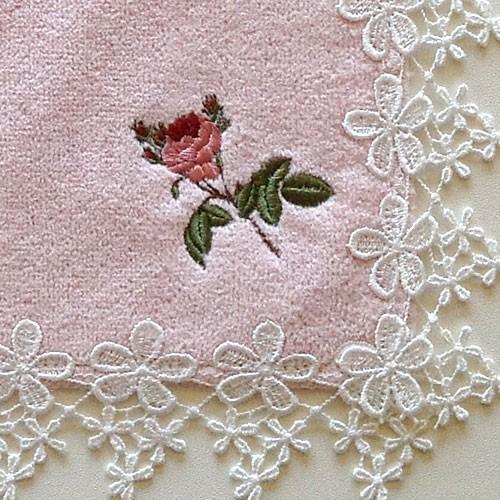 LA LUICE（ラ ルイス） ローズ ハンカチ ルドゥーテ 薔薇 レース 刺繍