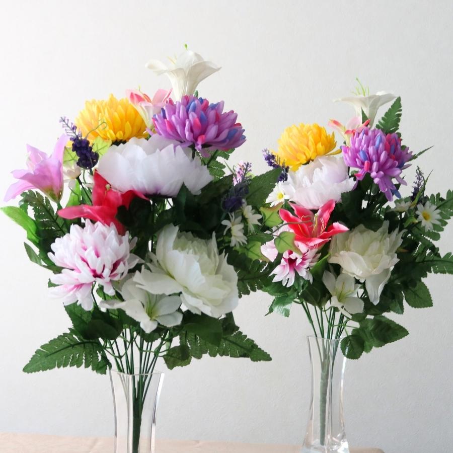 いいね不要様 オーダー 仏花 2対 ケース入り 仏花 一対 O17 楽天市場】仏花 造花 お墓用 仏壇用 一対 枯れない お盆 お供え