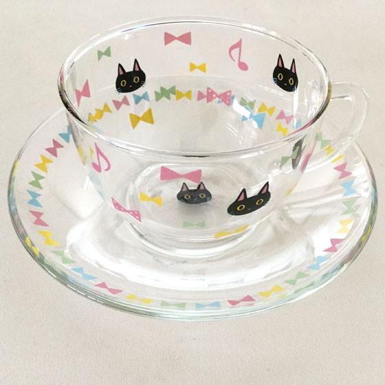 耐熱 耐熱ガラス グラス カップ ソーサー 日本製 猫柄 ティーカップ コーヒーカップ 食器 ガラス製 お茶 紅茶 猫雑貨 リボン 可愛い ギフト 薔薇雑貨かわいい姫系雑貨のmeggie 通販 Yahoo ショッピング