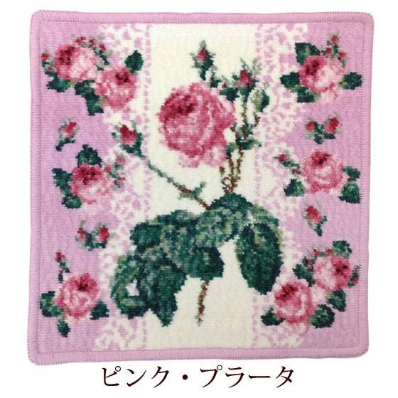 ハンカチ 高級 プレゼント 女性 ルドゥーテ ローズ シェニール織
