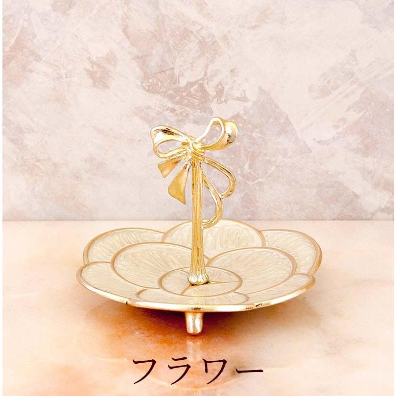 リボン アクセサリー トレー ゴールド ジュエリートレイ アンティーク