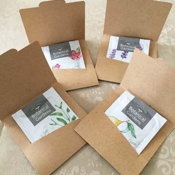 プチギフト ケース サンキュー シール プレゼント お配り用 ボタニカル