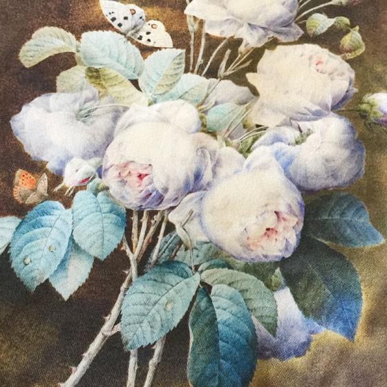 トートバック　スマホポシェット　薔薇　手描き　トールペイント トートバック スマホポシェット 薔薇 手描き トールペイント