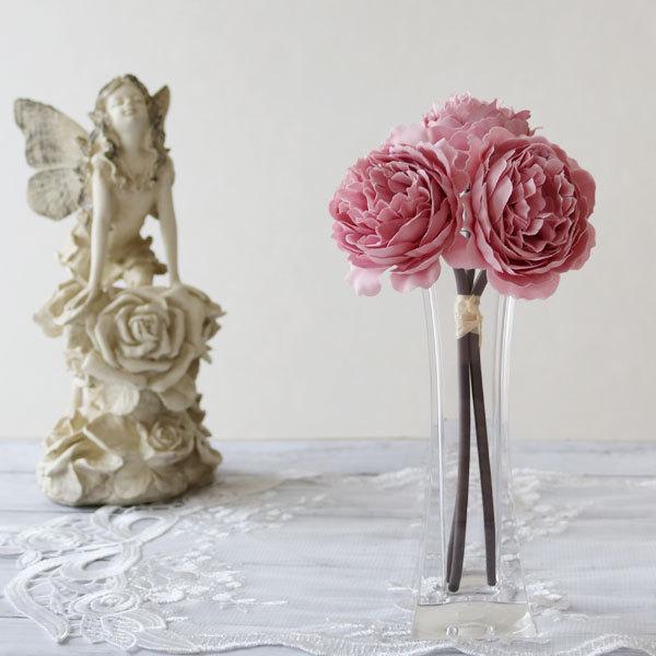 造花 オシャレ アーティフィシャルフラワー ピオニーバンドル モーブ