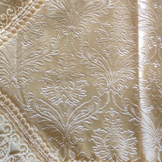 テーブルランナー ダマスク 35×150cm レース ファブリック 敷物