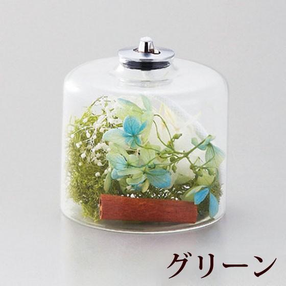 オイルランプの台瑠璃色に花模様 オイルランプの台瑠璃色に花模様 オイルランプの台瑠璃色に