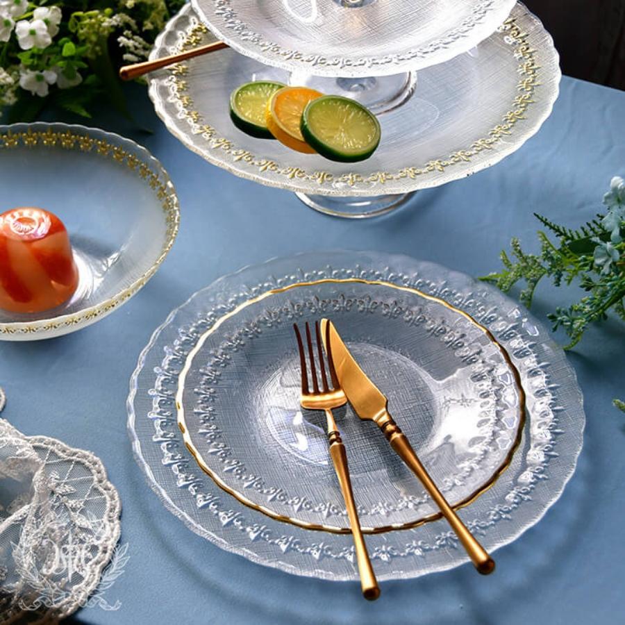 HARMONIER 皿 プレート おしゃれ 透明 ハルモニア ガラス