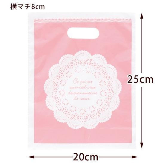 ラッピング 袋 ギフト 100枚 セット 小分け 手提げ レース バッグ