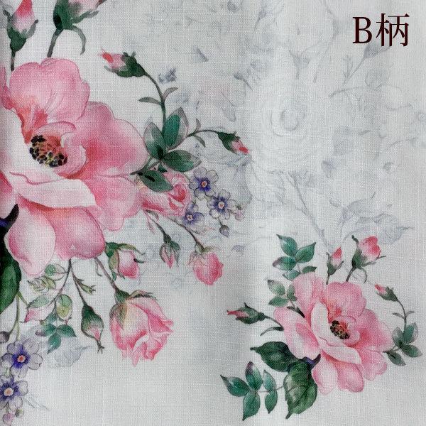 テーブルクロス 撥水加工 ローズ柄 130×190cm 長方形 花柄 薔薇柄