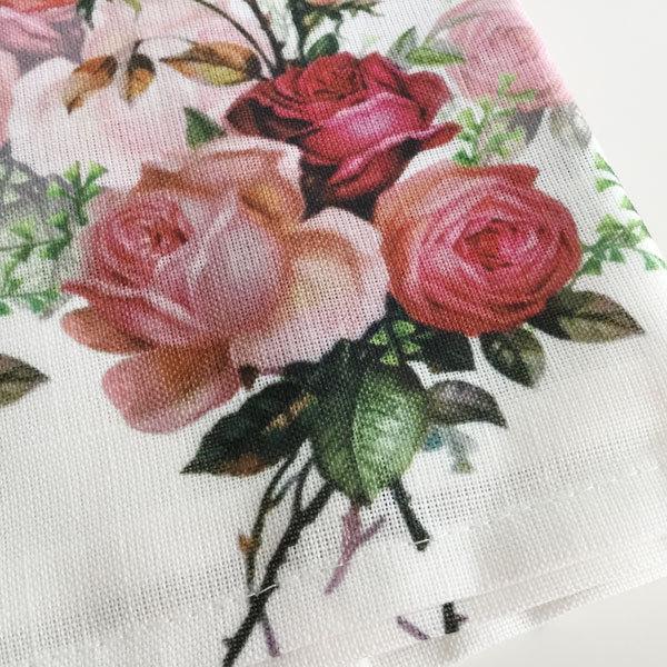 テーブルクロス 撥水加工 ローズ柄 130×190cm 長方形 花柄 薔薇 テーブルクロス 撥水加工 ローズ柄 130×190cm 長方形 花柄 薔薇