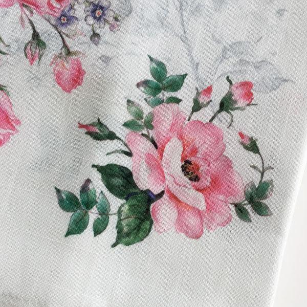 花柄刺繍(薔薇)　テーブルクロス 175×130cm Amazon｜PIRNSDG 薔薇雑貨 テーブルクロス テーブルマット 姫系