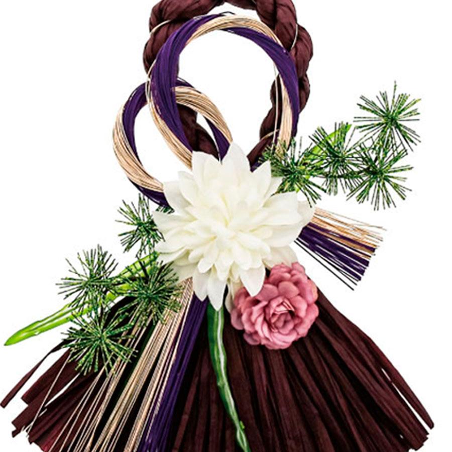 お正月飾り 玄関 おしゃれ 洋風 しめ飾り しめ縄 新年 タッセル 水引