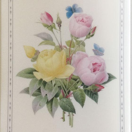 ★、バラ売り可能、ファイル 3枚1セット ルドゥーテ チケットファイル 約H21.5×W9.6cm 薔薇柄