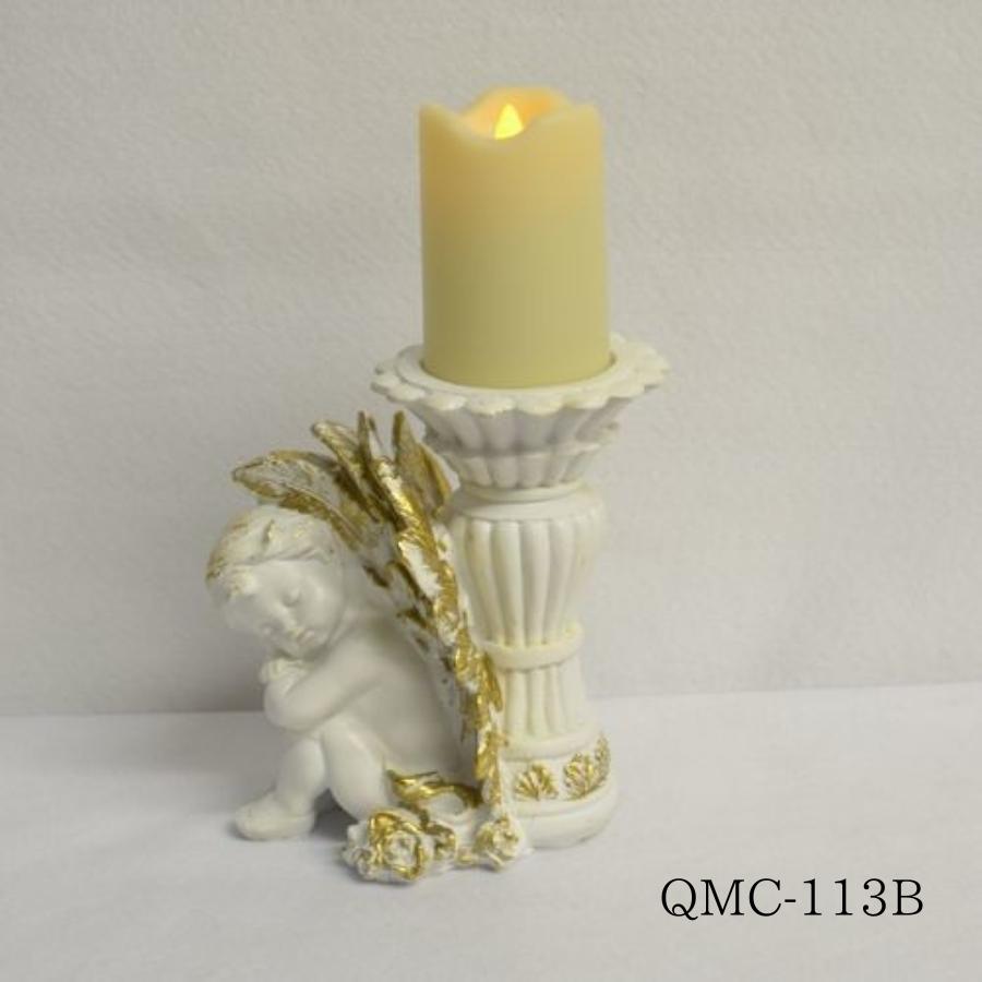 天使 置物 オブジェ 妖精 人形 グッズ LED キャンドル ライト 玄関