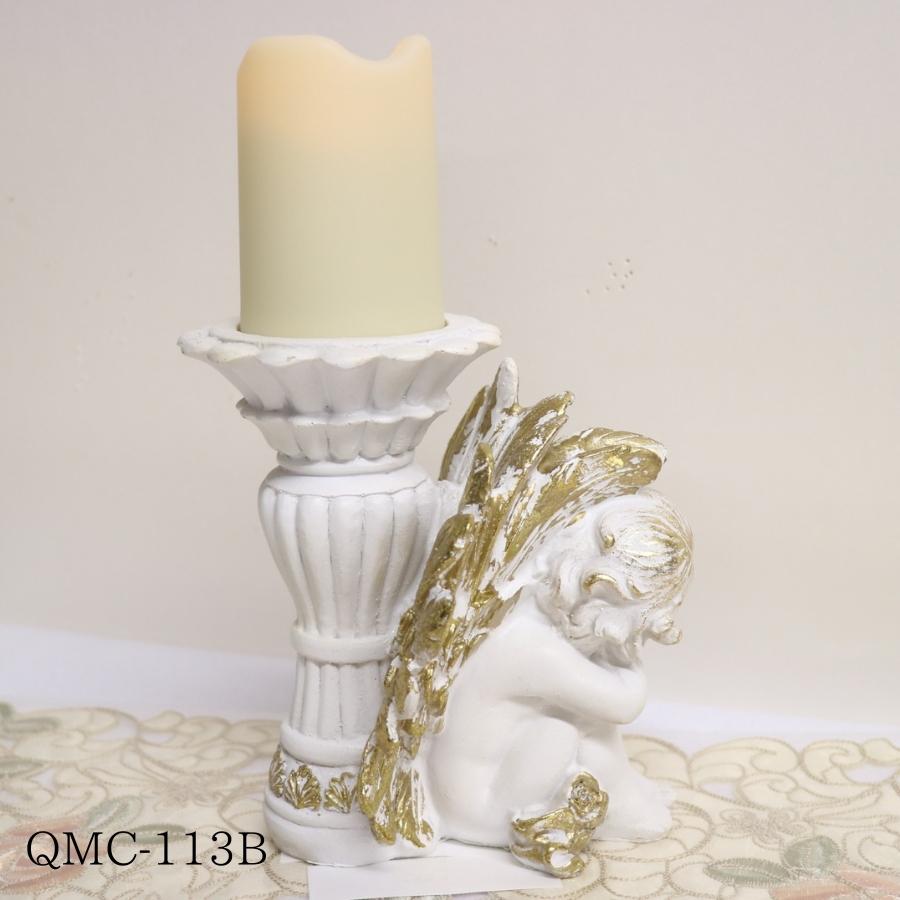 天使 置物 オブジェ 妖精 人形 グッズ LED キャンドル ライト 玄関