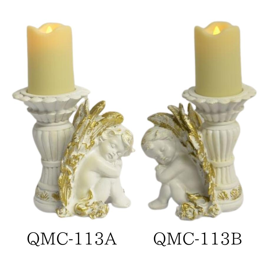 天使 置物 オブジェ 妖精 人形 グッズ LED キャンドル ライト 玄関