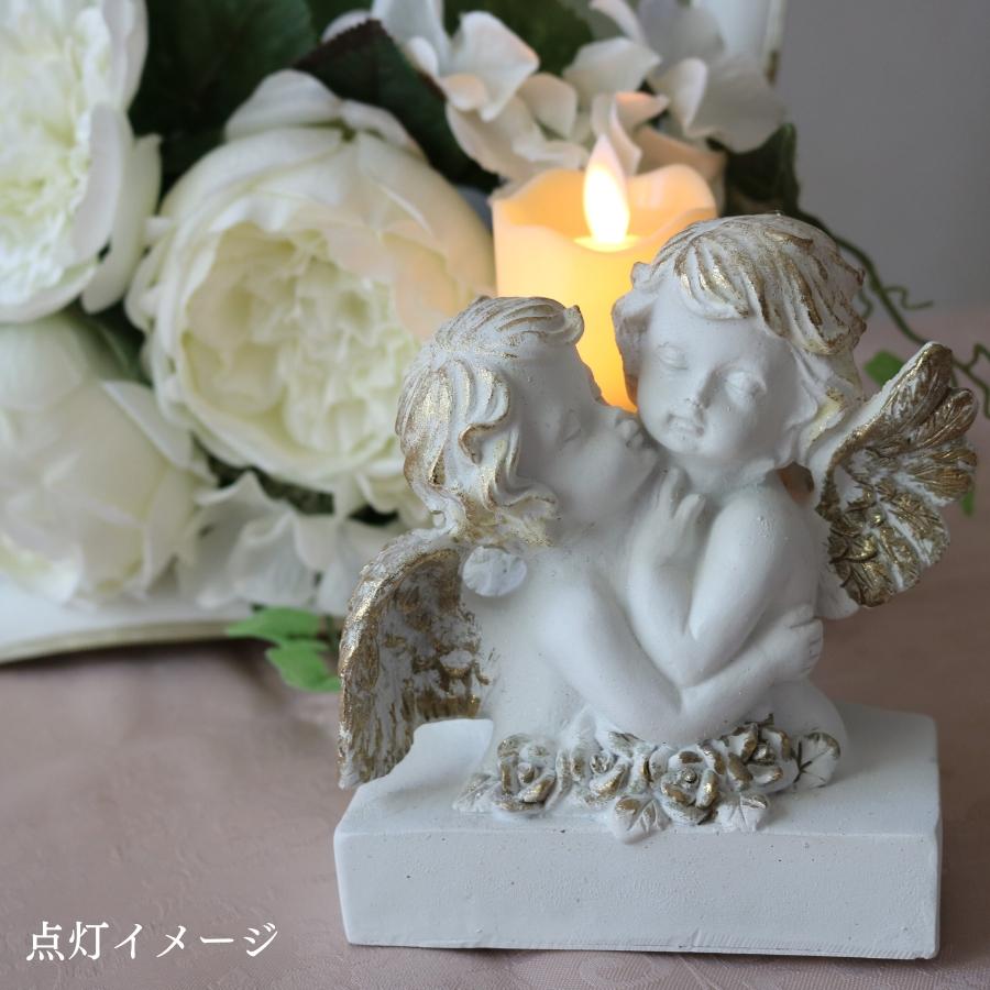 エンジェルと花の真鍮ランプ 天使 照明アンティーク シーリングライト 