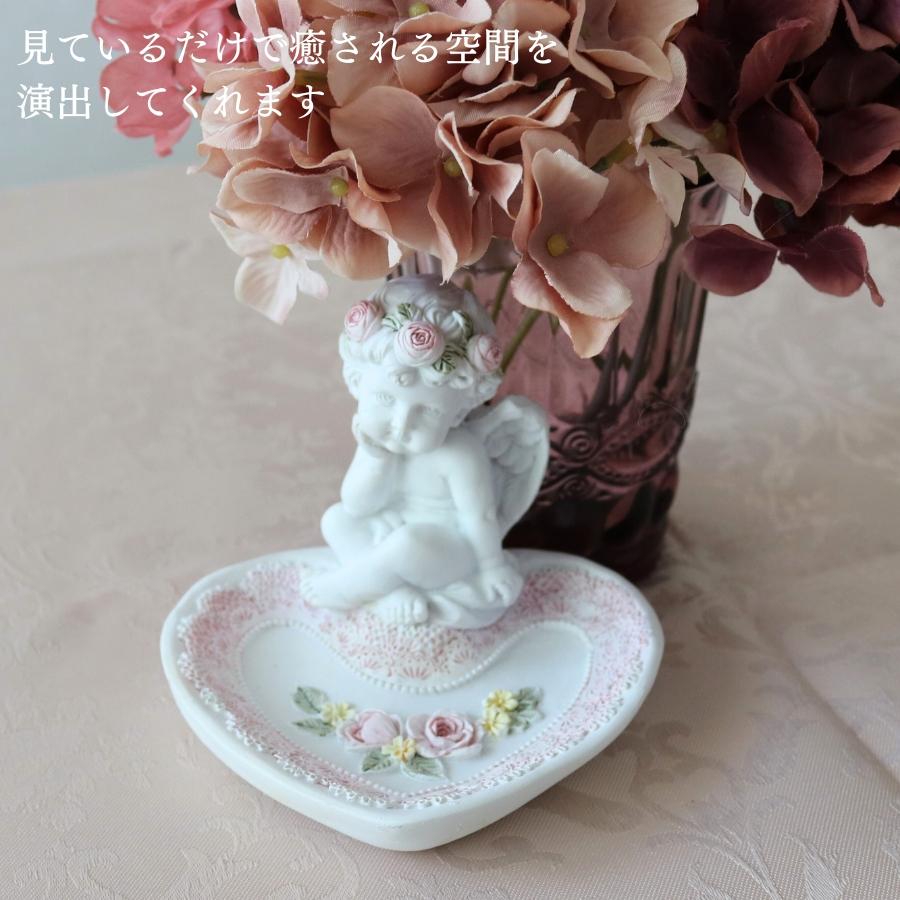 天使 置物 エンジェル トレイ 小物入れ 雑貨 ローズ トレー 妖精