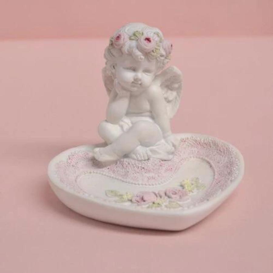 天使 置物 エンジェル トレイ 小物入れ 雑貨 ローズ トレー 妖精