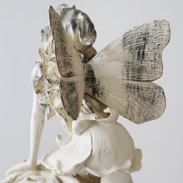 オブジェ 置物 ローズ フェアリーオーナメント 薔薇 妖精 アンティーク