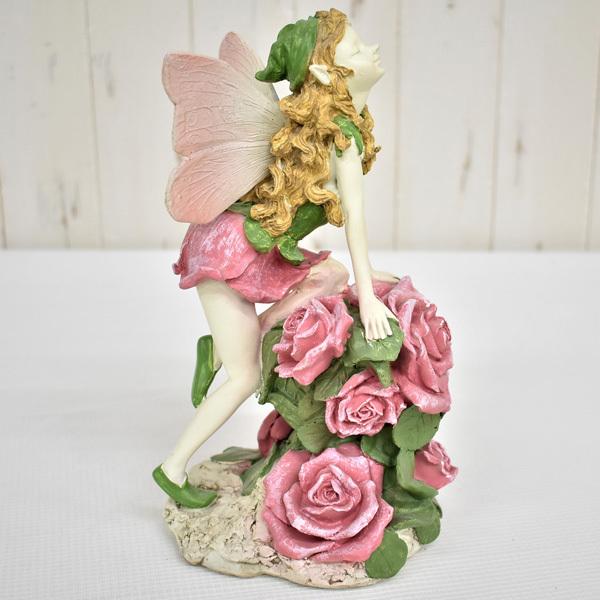 オブジェ 置物 ローズ フェアリーオーナメント 薔薇 妖精 アンティーク