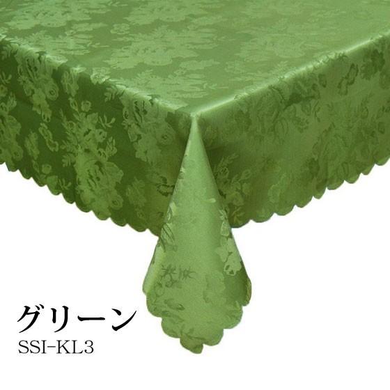 テーブルクロス 撥水 おしゃれ ダマスク柄 薔薇 ジャガード織り 業務用