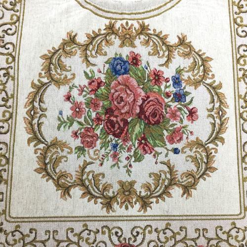 アラベスク 薔薇柄 シェニール トイレマット 62×70cm シェニール織り