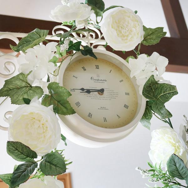 アーティフィシャルフラワー 造花 薔薇 アレンジ モーブ ホワイト