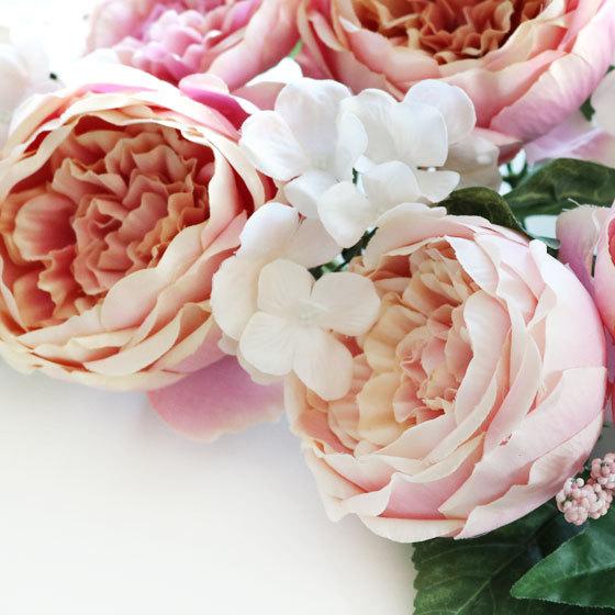 造花 インテリア 高級 アーティフィシャルフラワー ローズMIXスワッグ