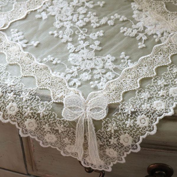 リボンモチーフ ドイリー レース joli ruban 28×28cm ジョリルバン