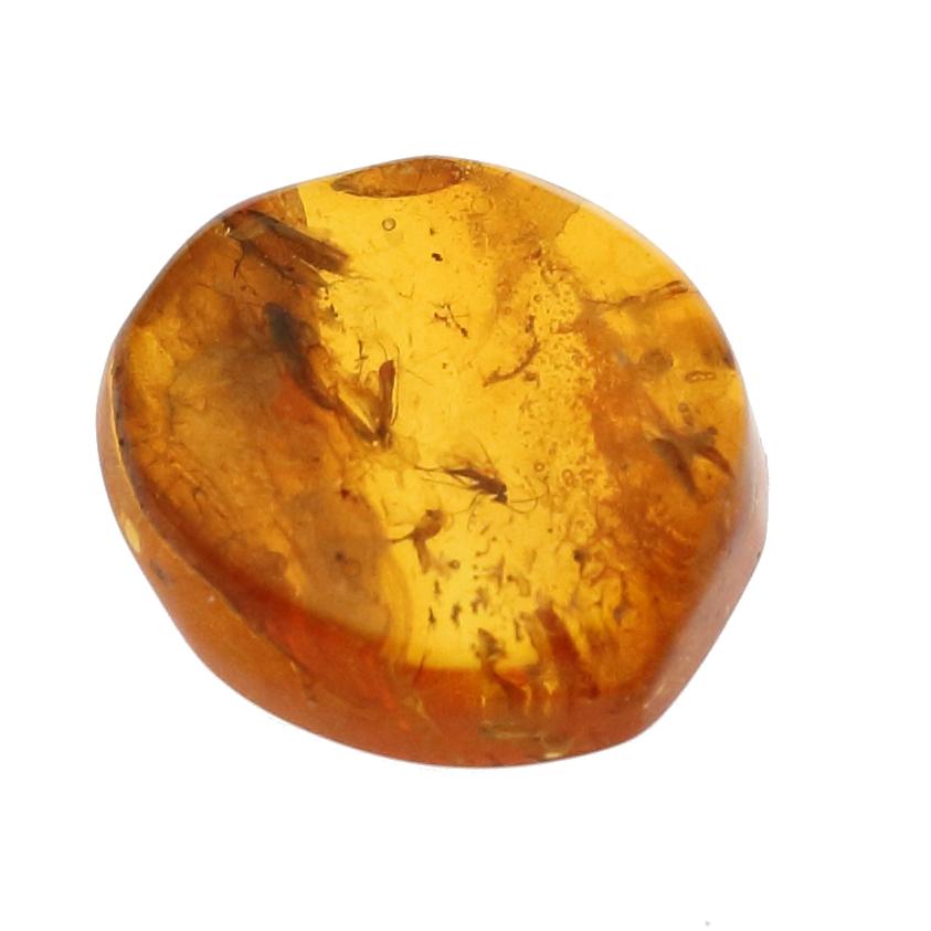 GALLERY megumi 鑑別書付き 天然 虫入り 琥珀 ルース 2.899ct こはく